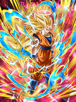 Astounding Transformation Super Saiyan 3 Goku Angel Dokkan