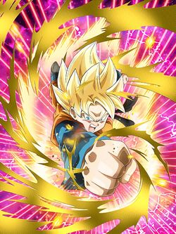 Inborn Fearlessness Super Saiyan Goten Kid Dokkan Battle DBZ