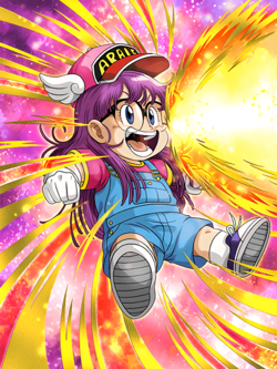 Full Power Salutation Arale Norimaki Dokkan Battle DBZ GameA