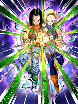 Ingenious Collaboration Androids 17 18 Dokkan Battle DBZ GameA